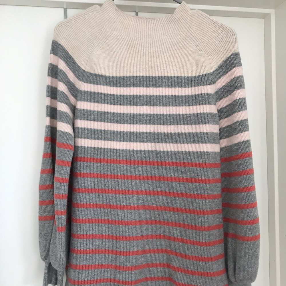 Loft bell sleeve mock neck sweater